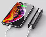 Ліхтар ручний акумуляторний 617A, пластиковий корпус powerbank, фото 3