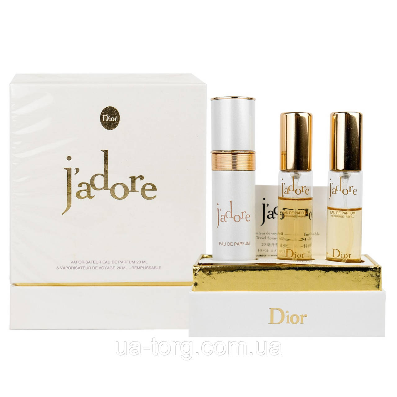 Подарунковий набір Christian Dior Jadore 3*20 мл УЦІНКА