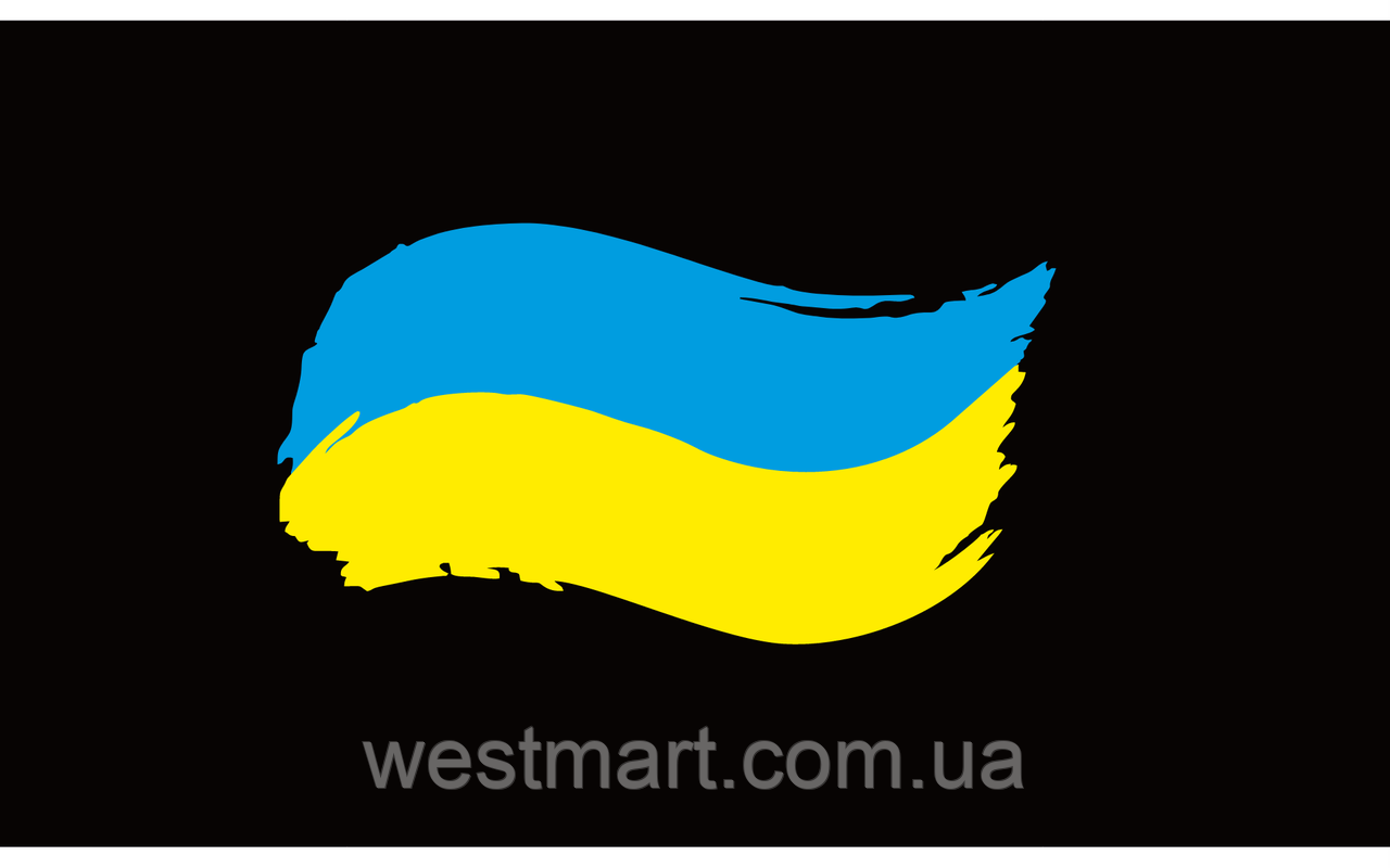 Вінілова наклейка Прапор України, фото 1
