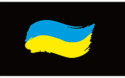 Вінілова наклейка Прапор України