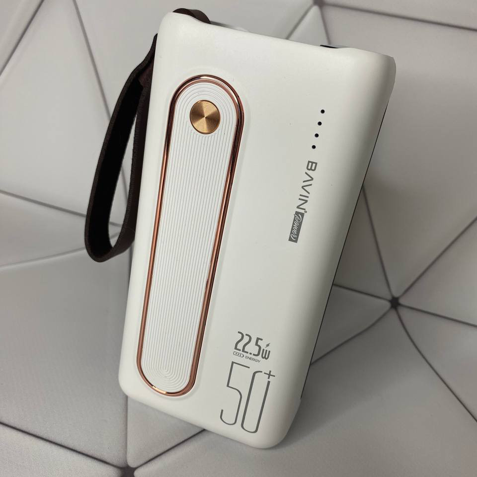 Повер банк 50000 mAh 22.5 W. ПРЕМІУМ! Bavin Power Bank с быстрой зарядкой телефона павербанк - фото 1 - id-p1759698992