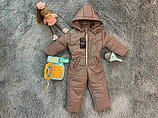 Дитячий демісезонний комбінезон - 80-86, 86-92, 92-98, 98-104 весна/осінь комбінезон від 1 року, фото 4