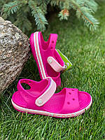 Сандалии босоножки крокс розовые Crocs crocband sandal kids Candy/Pink с7 с8 с9 с10 с11 с12 с13 J1 J2 J3