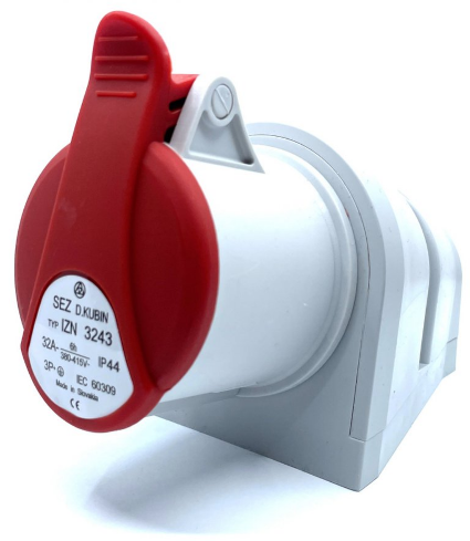 Розетка силовая накладная 32 ампера IP44 3P+PE SEZ IZN 3243 (ID ...