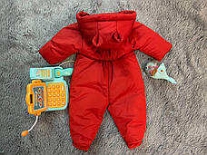 Дитячий комбінезон для новонародженого - осінній / весняний комбінезон для дітей від 0 до 6 міс, фото 3