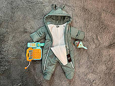 Дитячий комбінезон для новонародженого - осінній / весняний комбінезон для дітей від 0 до 6 міс, фото 5