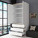 Шафа з полицями та 3 висувними шухлядами, фото 2