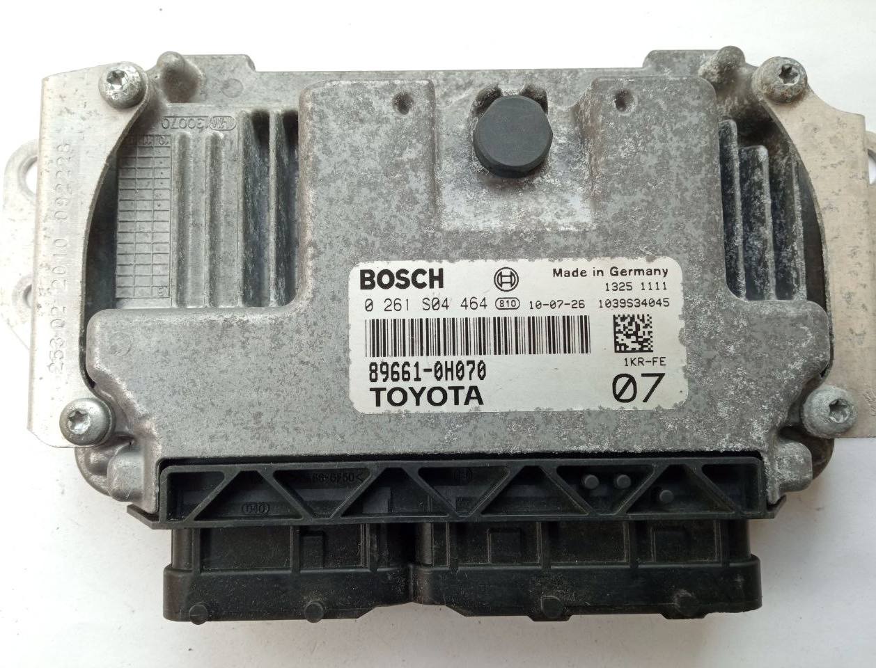 Електронний блок керування Toyota Aygo, Citroen C1, Peugeot 107 0261S04464 / 89661-0H070 / 0 261 S04 464, фото 1