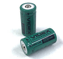 Акумулятори Videx 16340 на 800mAh