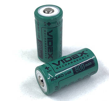 Акумулятори Videx 16340 на 800mAh