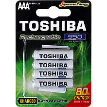 Акумуляторні батарейки  Toshiba AAА 950mAh Ni-MH