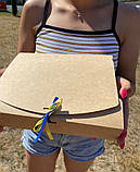 Подарувальний бокс летючих шкарпеток з українською символікою 10 шт 36-40 р жовто-синій, фото 6