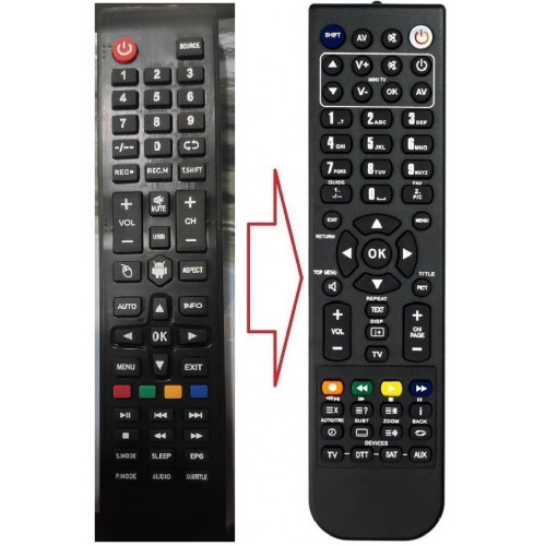 Пульт для телевізора OZONEHD LED (аналог), фото 1