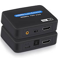 Цифровой HDMI аудио экстрактор, преобразователь звука с HDMI на 3,5мм miniJack и SPDIF 5.1 систему Addap