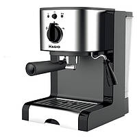 Рожковая кофеварка эспрессо Magio MG-960 черная (функция капучино, латте)