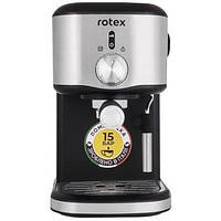 Кофеварка рожковая Rotex Good Espresso RCM650-S 850 Вт серая для молотого кофе