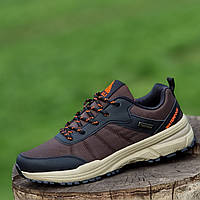 На 40р і 41р! Кросівки чоловічі текстильні коричневі Кроссовки мужские тканевые коричневые (Код:2077)