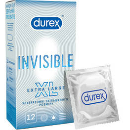 Презервативи Durex презервативи Invisible XL 12 шт. (505219700519)