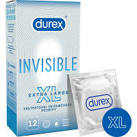 Презервативи Durex презервативи Invisible XL 12 шт. (505219700519), фото 2