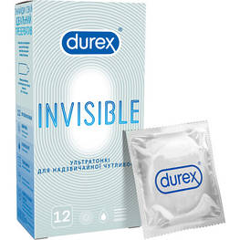 Презервативи Durex презервативи Invisible 12 шт. (5052197049619)