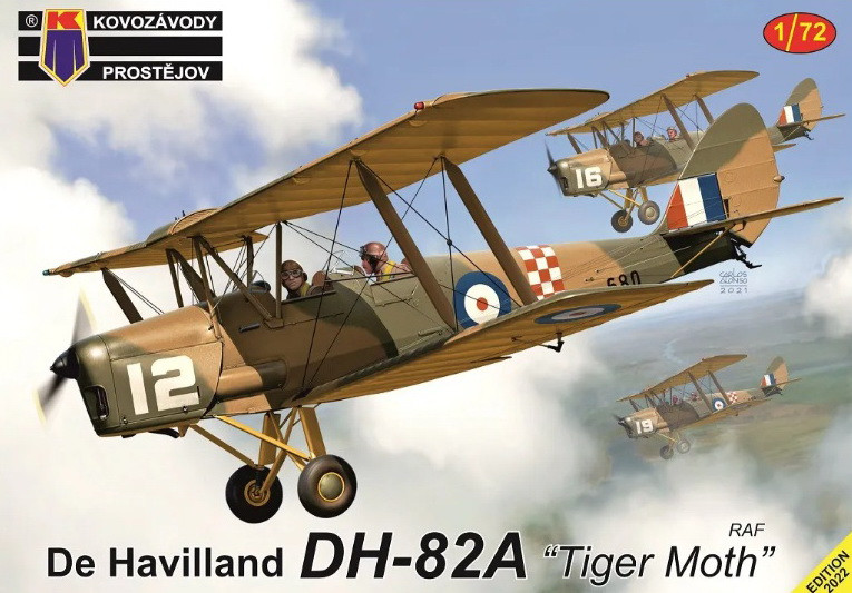 Пластикова модель 1/72 Kovozavody Prostejov 0363 Британський навчально-тренувальний літак DH-82A „Tiger Moth“