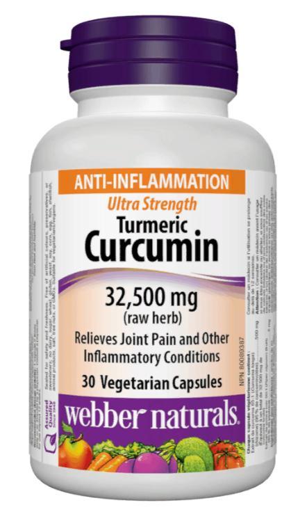 Куркумін Webber Naturals Ultra Strengh Turmeric Curcumin 32,500mg 30 капсул