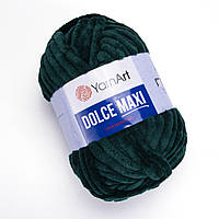 Yarnart DOLCE MAXI (Дольче Макси) № 774 темно-зеленый (Пряжа плюшевая, нитки велюровые для вязания)
