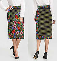 Заготовка для вишивки Спідниця з поясом С-465+П  прямий друк на тканині БісерОк