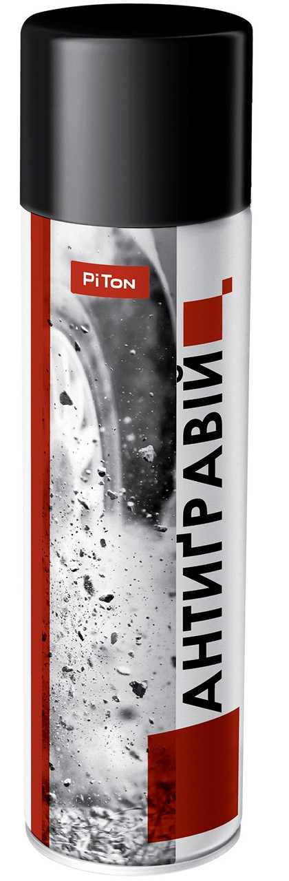 Антигравій на основі каучукової PiTon, 500 мл Аерозоль Білий, фото 1