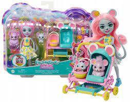 Лялька Енчантималс Ведмедик Little Mouse Trolley