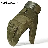 Полнопалые военные перчатки хаки, тактические перчатки M,L,XL