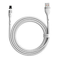 Магнитный USB-кабель с разъемом Type-C Baseus Zinc Magnetic Safety Fast Charge Data Cable | 1m, 5A | белый