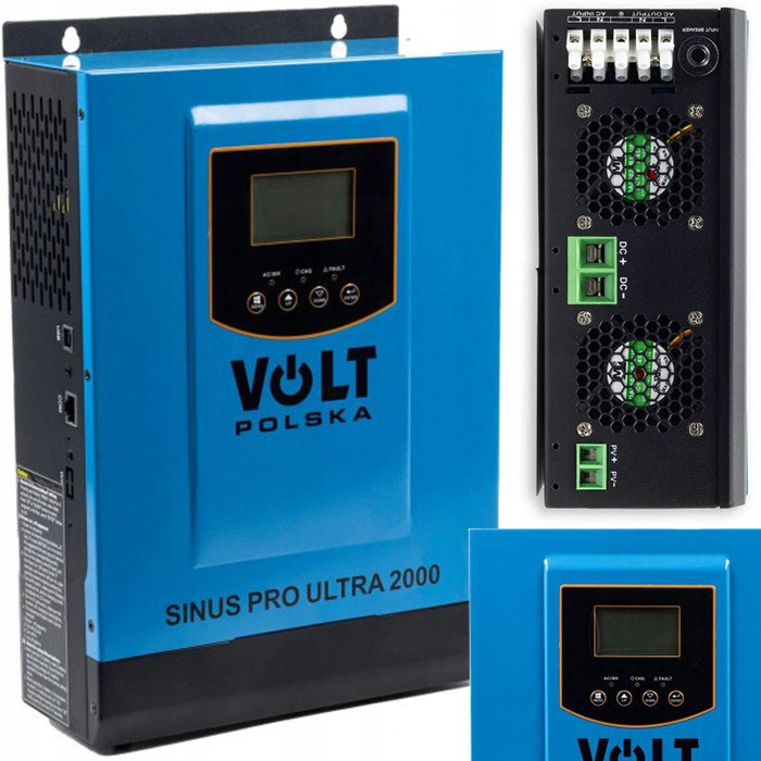 СОННІЧНИЙ ІНВЕРТОР VOLT SINUS PRO ULTRA 2000 12/230V 1000/2000W + 60 MPPT (75V)