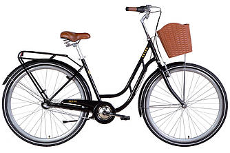 Велосипед 28" DOROZHNIK RETRO на планетарній втулці SHIMANO рама 19" Чорний