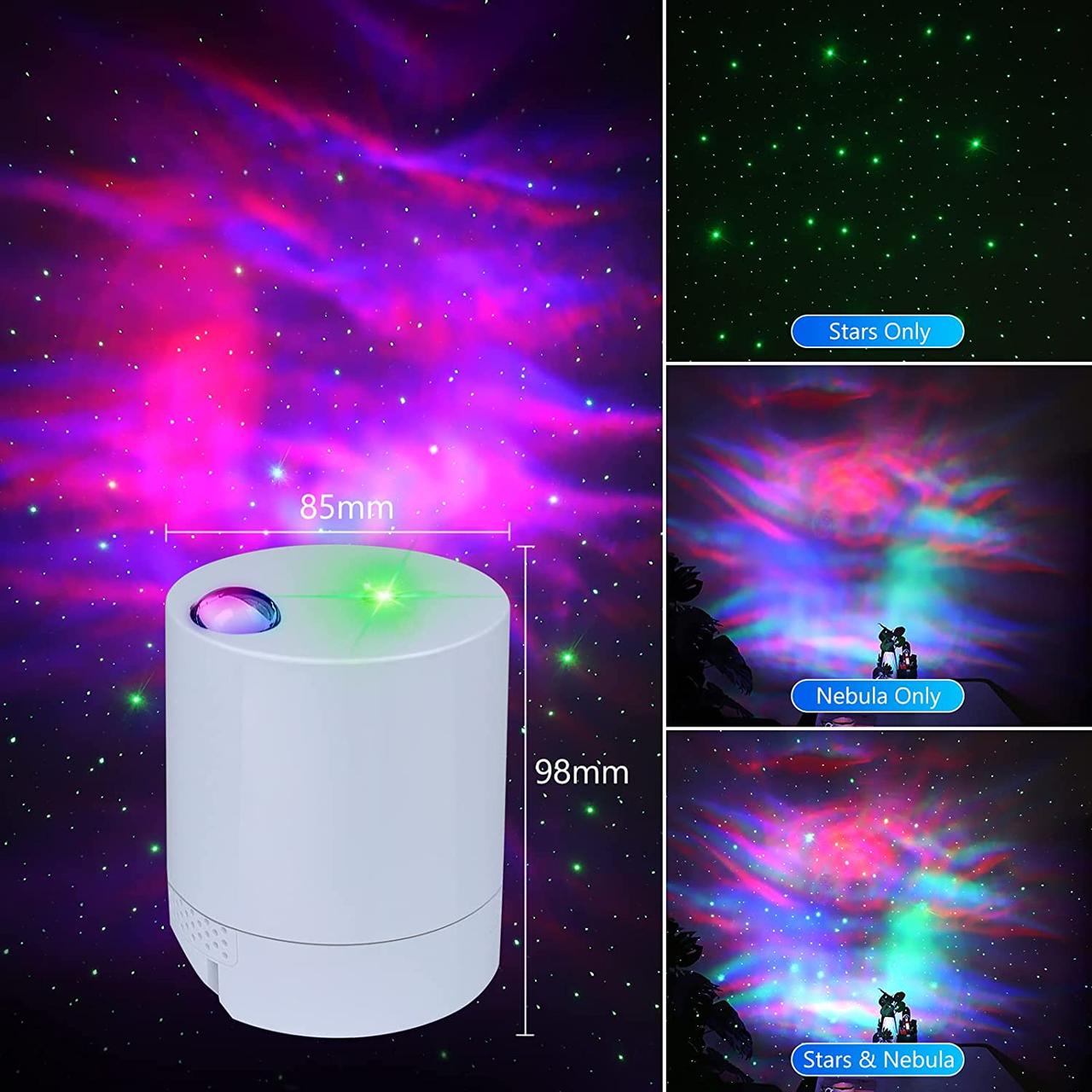 Проектор галактики CAIYUE Star Projector , Вишуканий проектор нічного світла туманності, Світло галактики океанської хвилі з диста