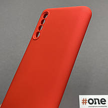 Чохол для Samsung Galaxy A50s матовий із захистом камери чохол на телефон самсунг а50с червоний cfa, фото 3
