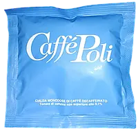 Кофе в монодозах Caffe Poli Decaffeinato (кофе в чалдах Poli Decaf) без кофеина 100 шт Италия