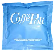 Кава в монодозах Caffe Poli Decaffeinato (кава в чалдах Poli Decaf, монодози Poli Decaf) без кофеїну 100шт Італія