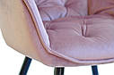 Крісло м'яке Chic велюр Фрез PH-603, на чорних металевих ніжках, фото 3
