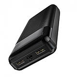 Повербанк Power Bank на 20000 mAh Hoco J72A Easy travel, чорний повербанк 20000 мА·год для телефона айфона, фото 6