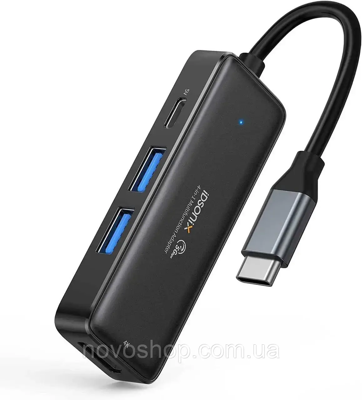 4in1 багатопортовий адаптер iDsonix USB-C з 4K HDMI