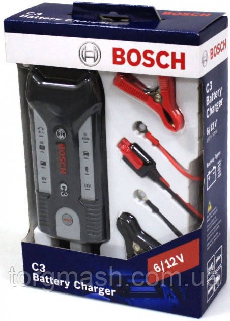 Зарядний пристрій Bosch C3, 6-12V, 14-120 A·год (0 189 999 03M)