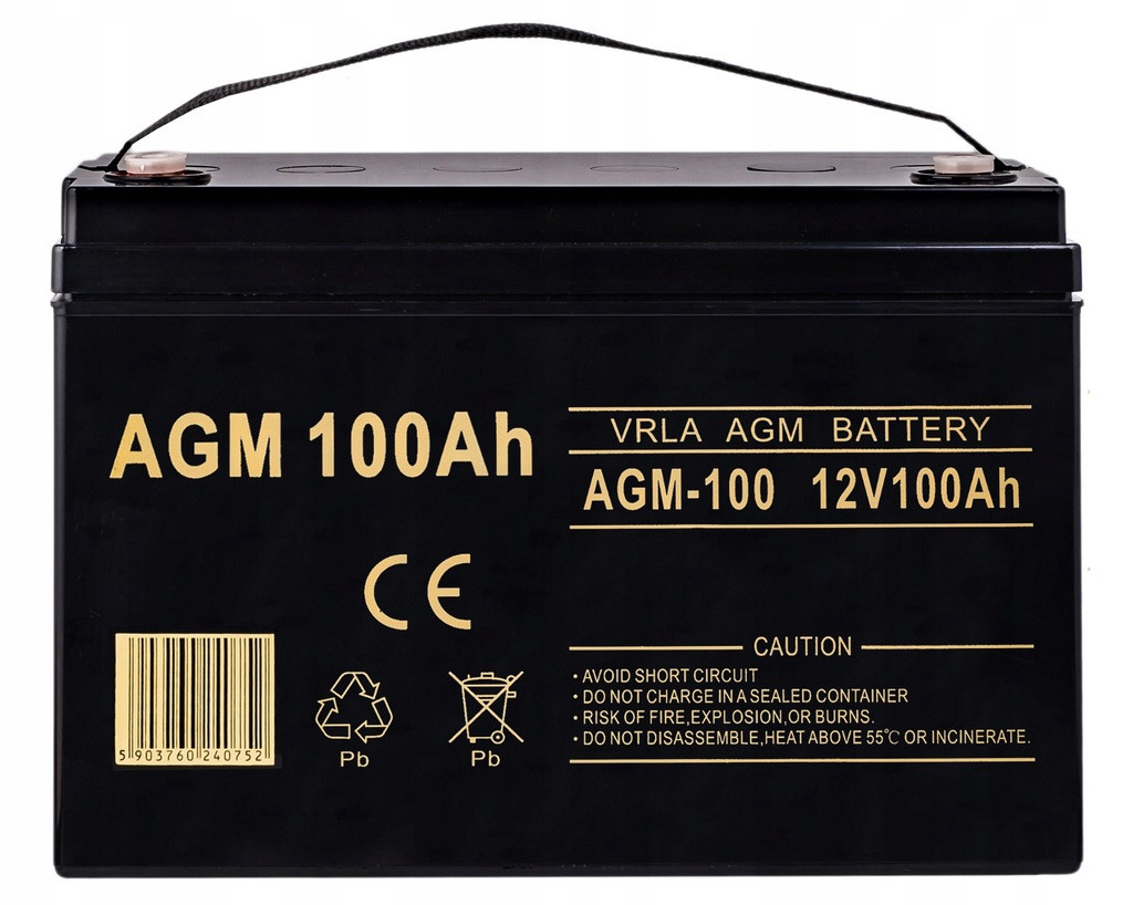 Аккумулятор Volt Polska VRLA AGM 12V 100Ah Для солнечных панелей, цена ...
