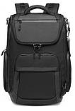 Рюкзак міський Ozuko 9409 USB-роз'єм дорожній вологостійкий для ноутбука 15,6 колір чорний 30л, фото 3