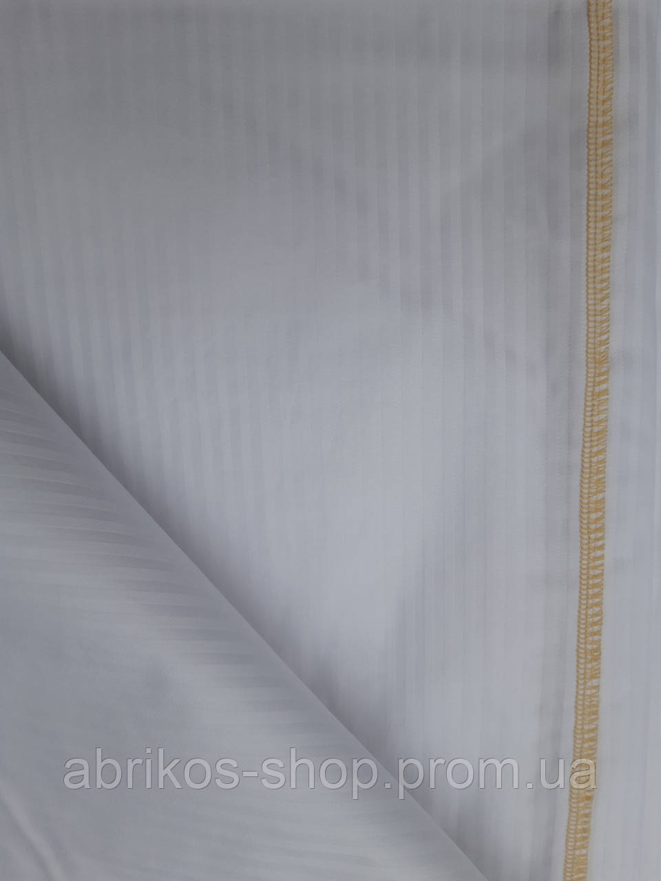 Якісний, підковдра білий, страйп сатин., фото 1