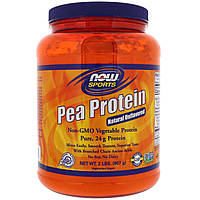 Гороховый протеин непреправленный, Now Foods, 907 гр