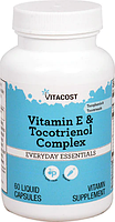 Витамин Е и Токотриенол, Vitacost, Vitamin E & Tocotrienol Complex, 60 капсул