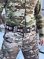 Ремень тактический поясной Tera пиксель камуфляж рыжий Мужской ремень на пояс армейский военный