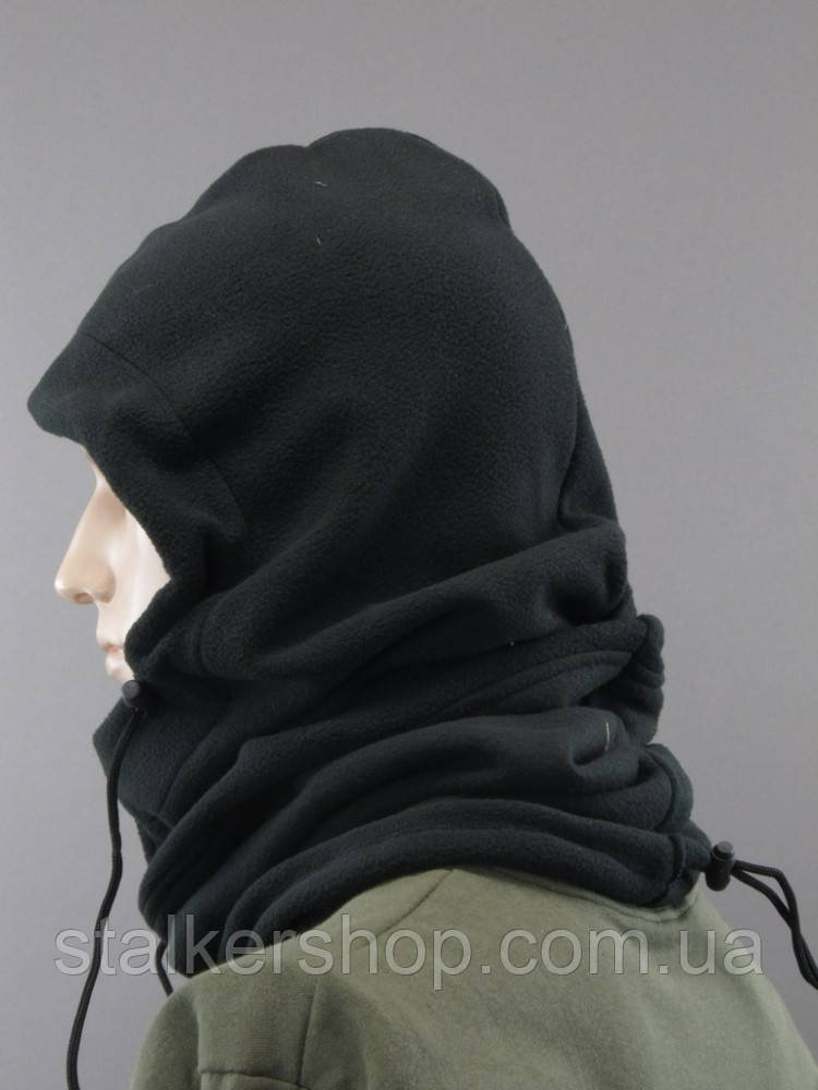 Заказать Бафф (маска, шарф, балаклава) утепленный флисовый, черный с ...