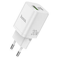 Зарядное устройство Hoco PD30W + QC3.0 EU White (N13-WH)